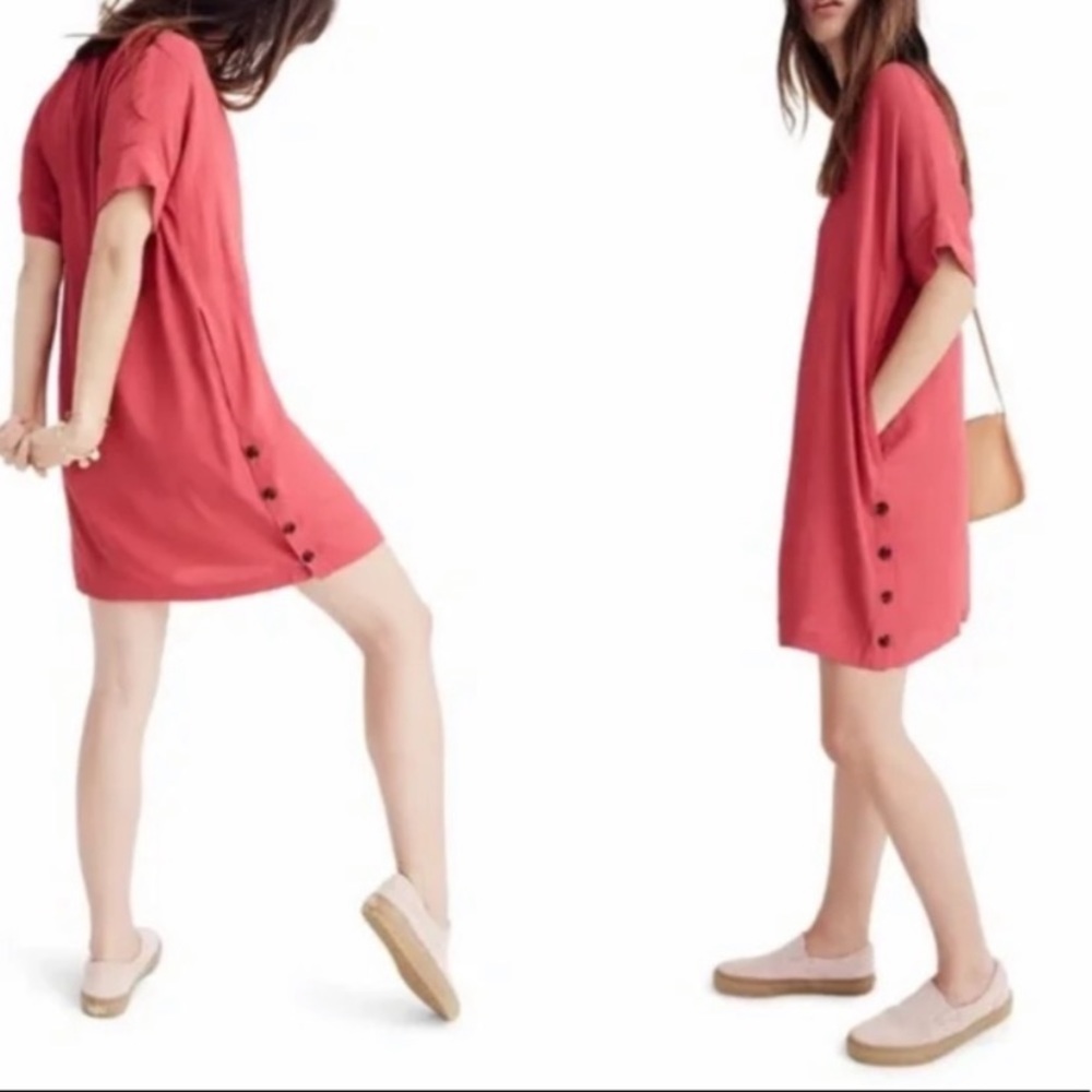 Madewell Button-Side Shift Dress